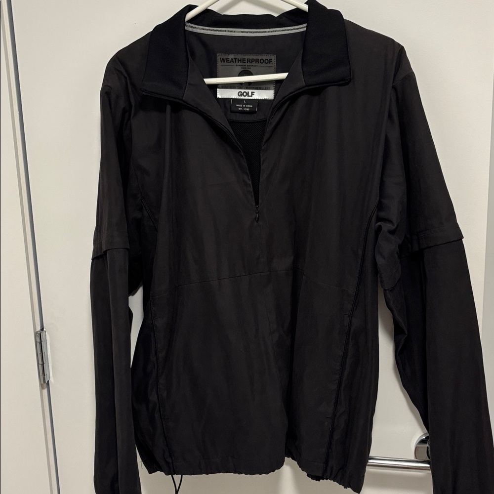 Weatherproof Black  Golf Pullover Size L